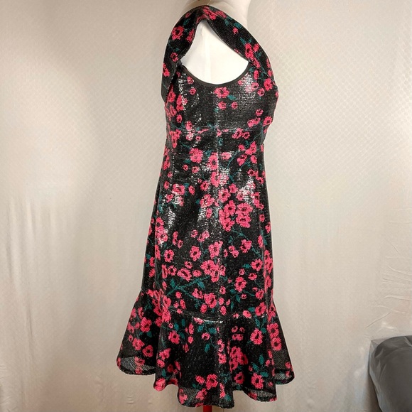 Wayf Janet Off-the-Shoulder Sequin Flounce Dress - Picture 9 of 15